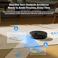 Vista 7 de roborock Q10 X5 Robot Vacuum and Mop Combo, 10,000 Pa HyperForce, Dual Anti-Tangle System, Auto Mop Lifting, JawScrapers Brush & High-Intensity Mop