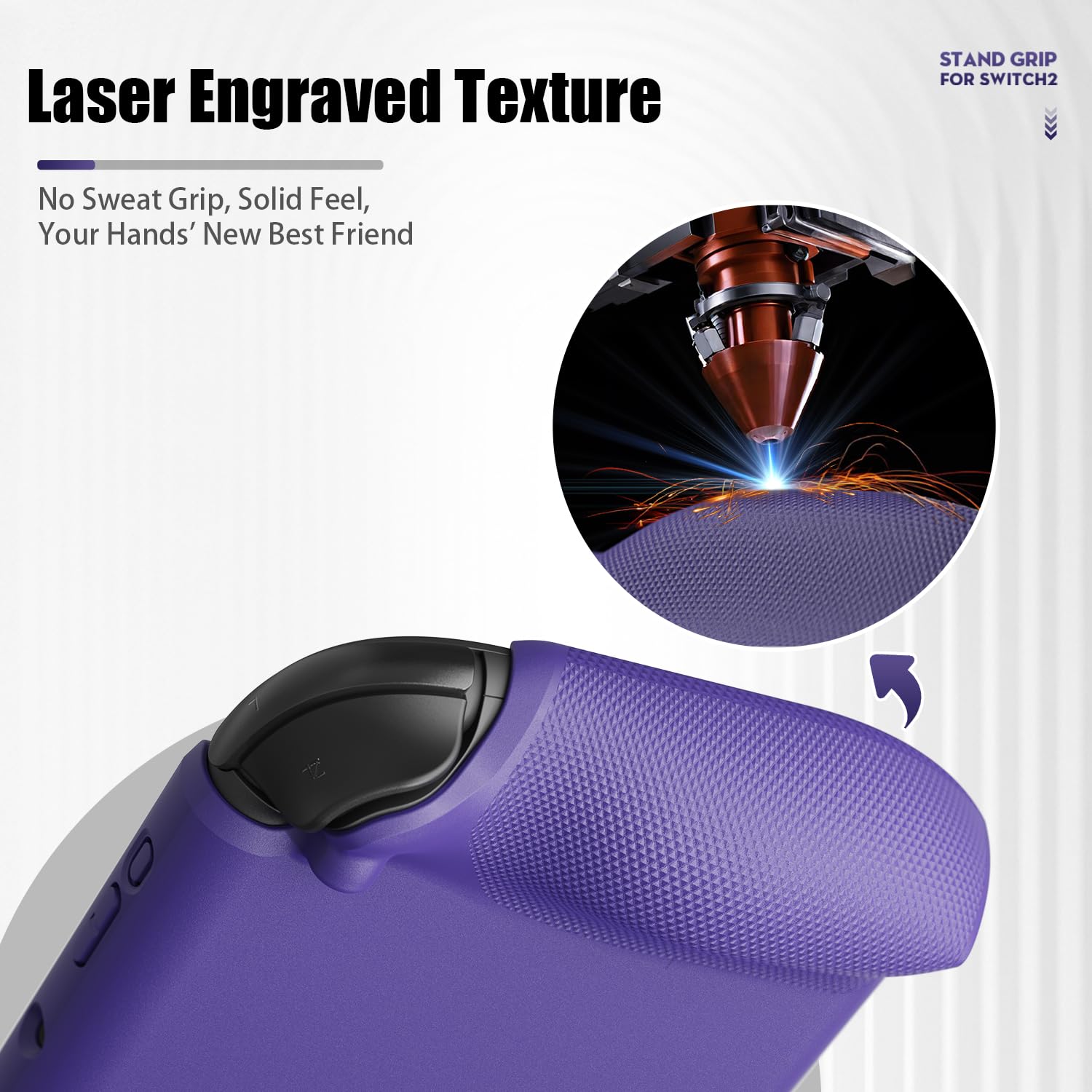 Savage Raven by Skull & Co. StandGrip for Nintendo Switch 2: A Soft Protective Case with Textured Grips Full Protection and Stand, Shock-Absorption Non-Slip and Anti-Scratch Cover Design- Red