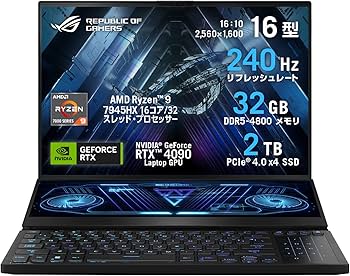 Amazon | ASUS ゲーミングノートPC ROG Zephyrus Duo 16インチ GeForce