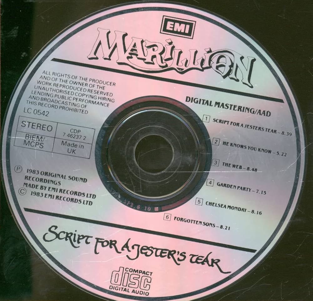 新品未開封 廃盤 CD MARILLION SCRIPT FOR A JEST… MARILLION - Script For a Jester's Tear - Amazon.com Music