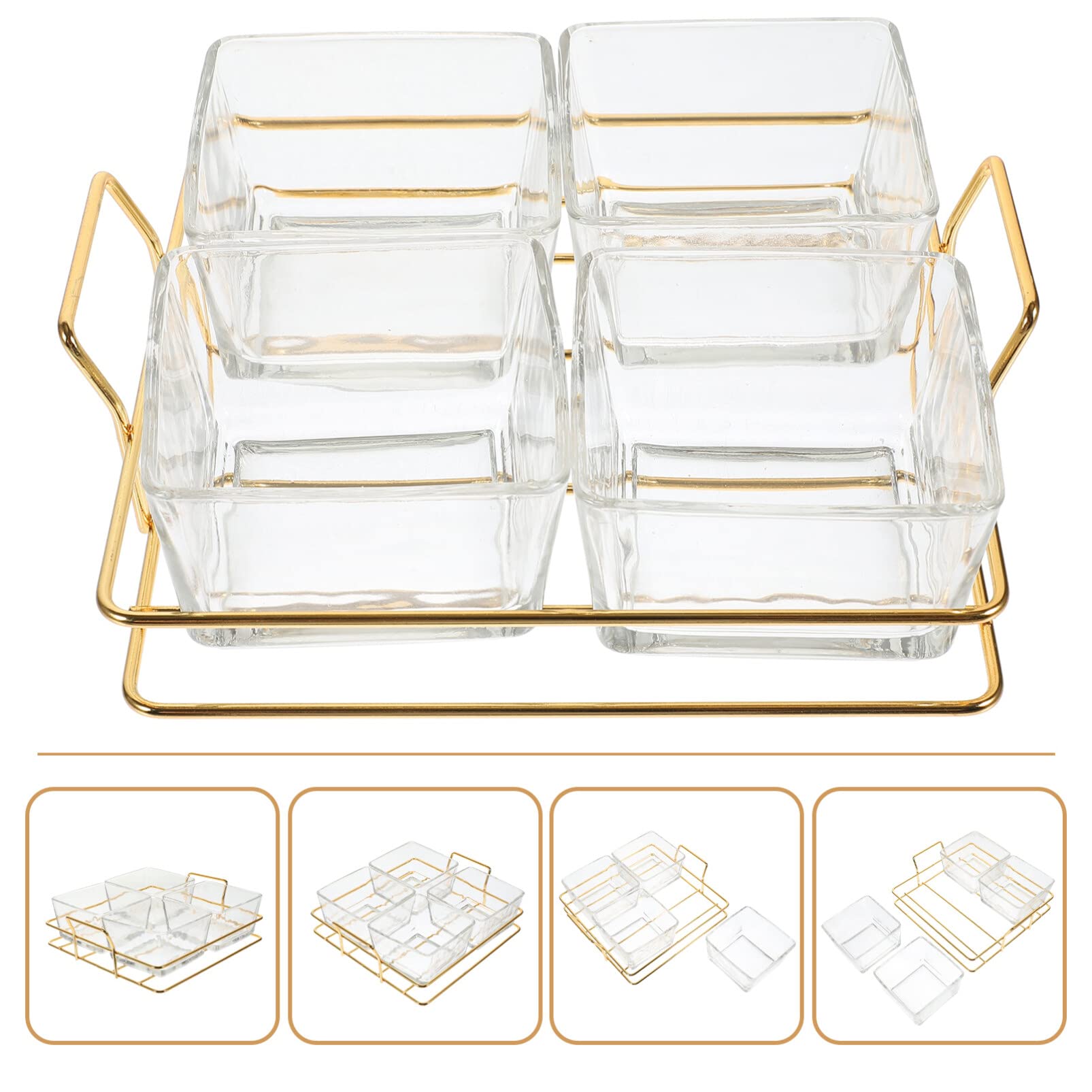 Vassoio Decorativo per dolciumi e Snack in Vetro per Frutta e Verdura, espositore per Dessert, per vassoi e vassoi da Portata per Feste