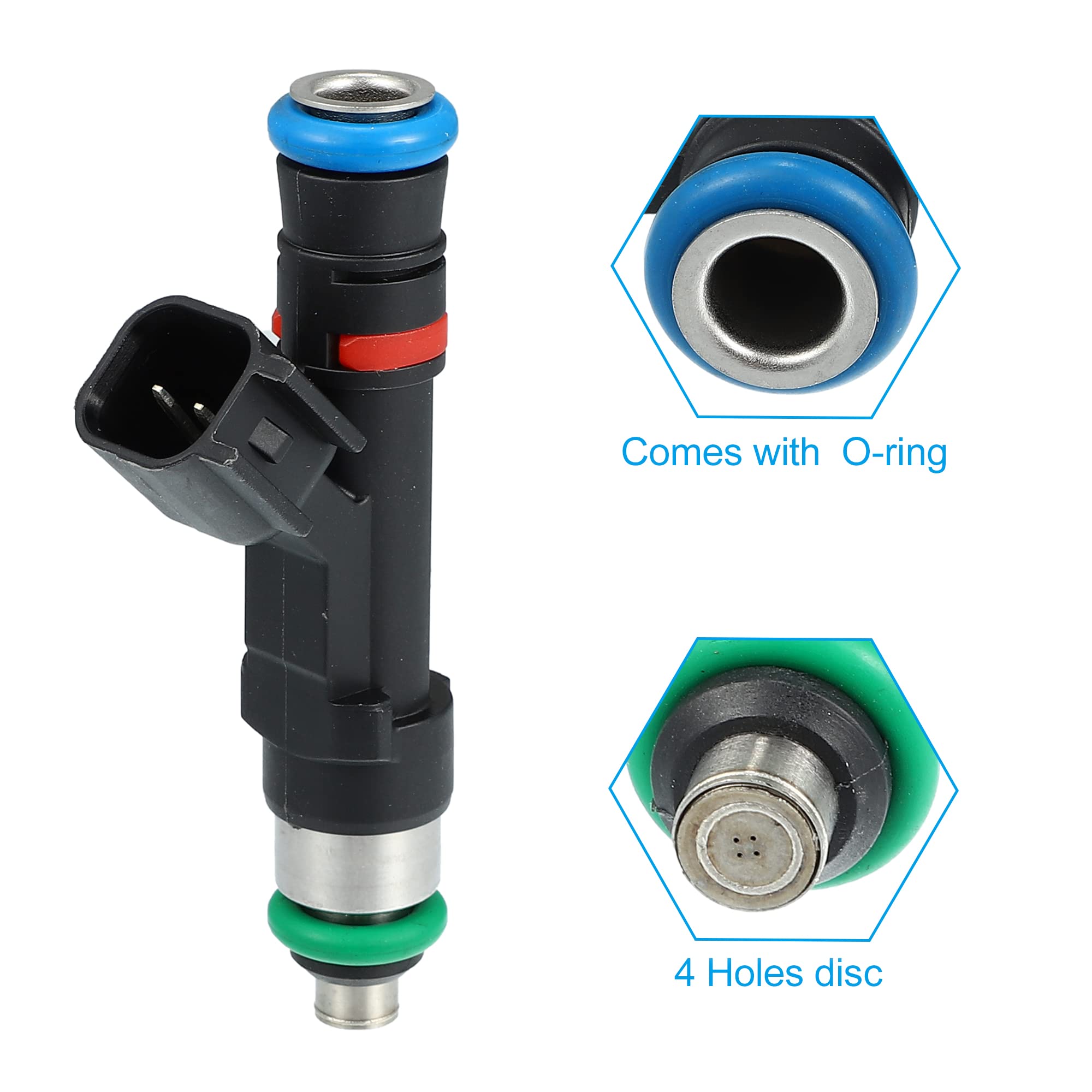 Amazon.com: X AUTOHAUX 8pcs 0280158064 5W7Z-9F593-AA Fuel Injector 