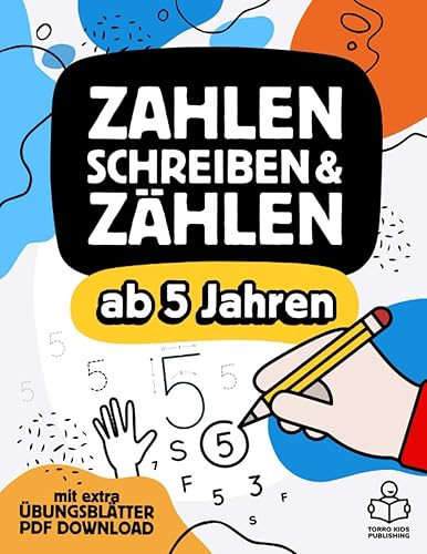 Vorschulheft - Zahlen schreiben, Zählen und Mengen lernen ab 5 Jahren: Übungsheft mit Schwungübungen &amp; Rätseln für Mädchen und Jungen mit extra Übungsblätter PDF Download