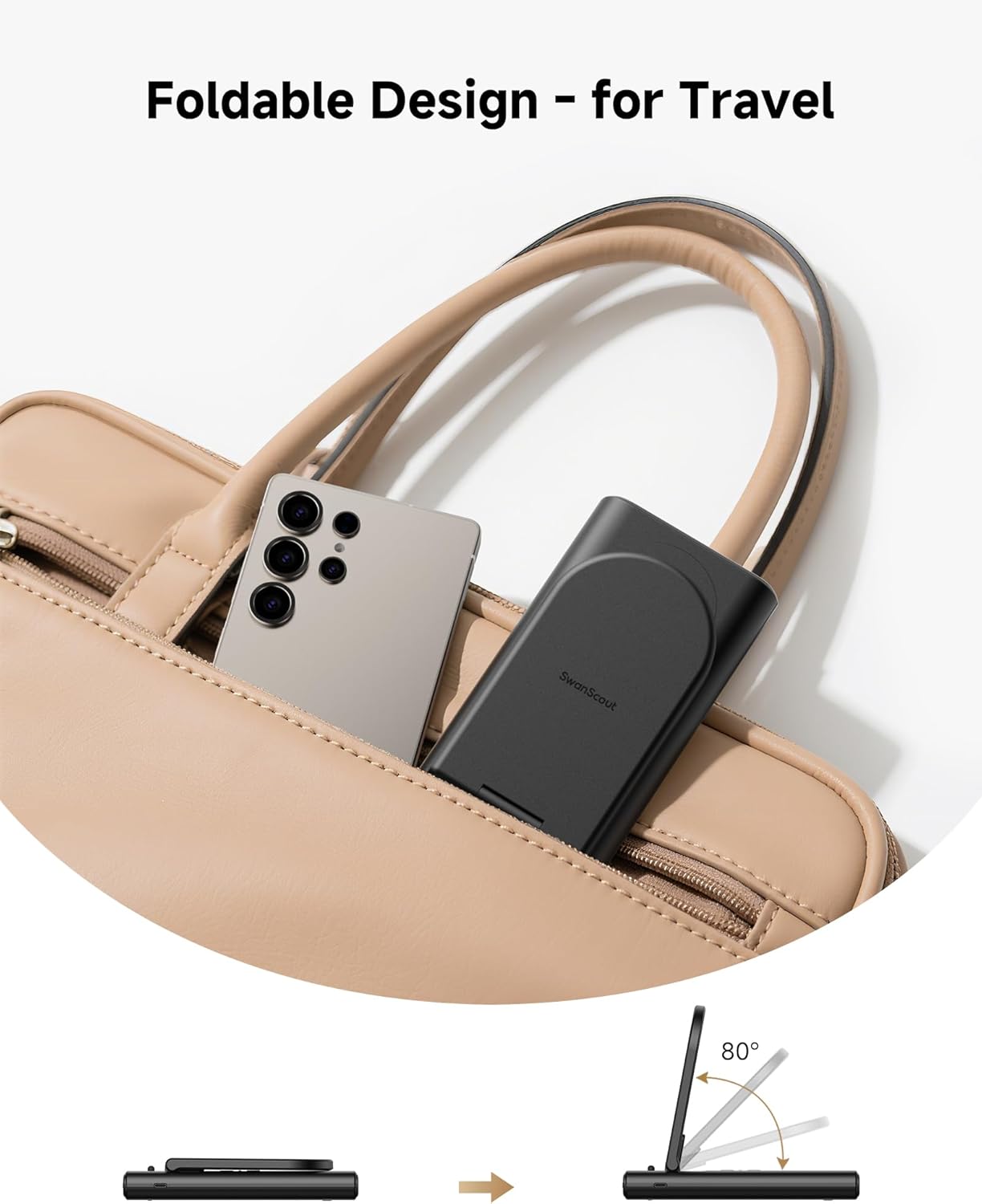 Portable Charger for Samsung, SwanScout 301S, 10000mAh Power Bank 3 in 1 Wireless Charger for Samsung Galaxy S25 Ultra/S25/S24/S23, Galaxy Watch 8/8 Classic/Ultra/7/6/5, Galaxy Buds (No Adapter) - Image 6