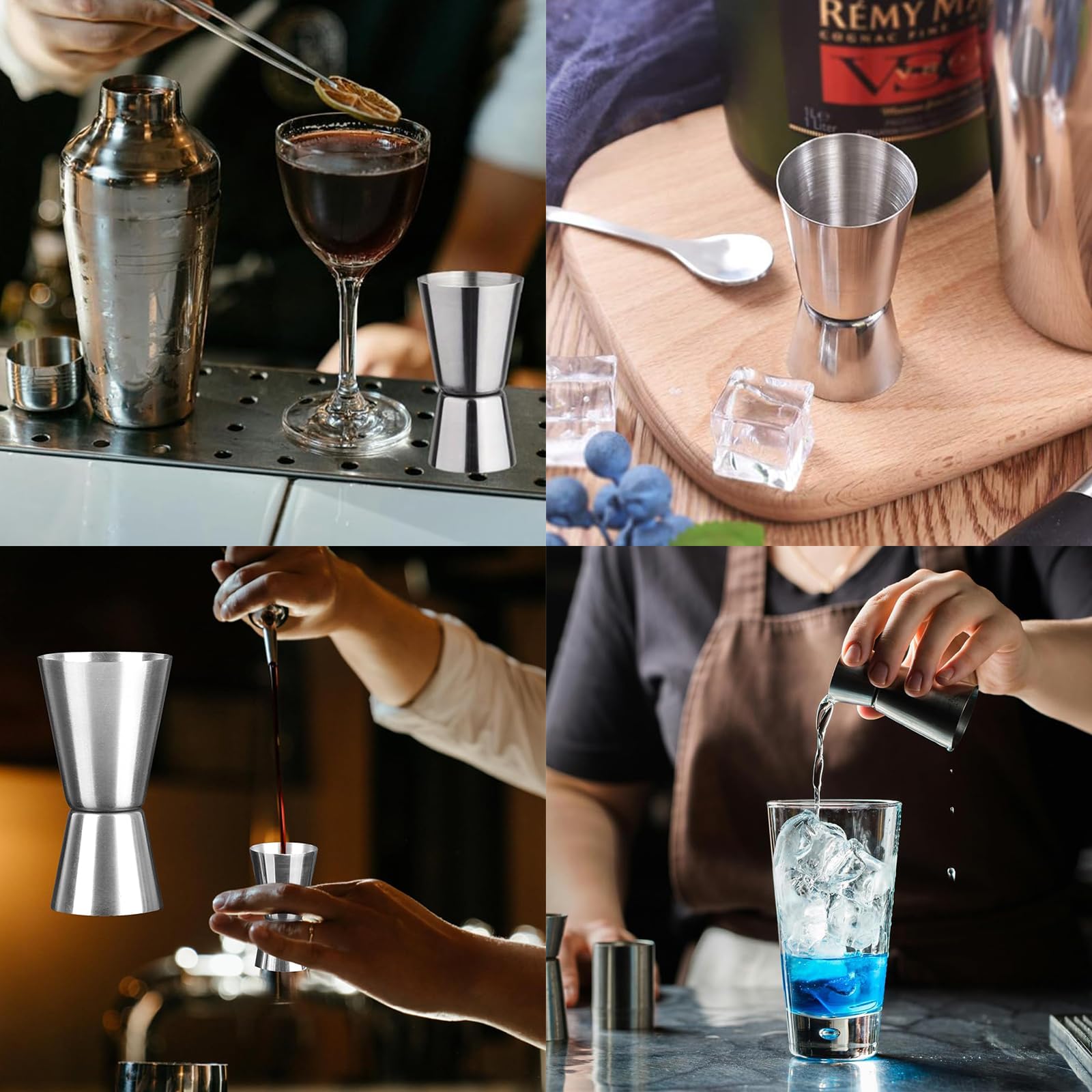Spirit Measure, 2 Pcs Stainless Shot Measures for Spirits 15/30ml & 25/50ml Shot Measure - Image 4