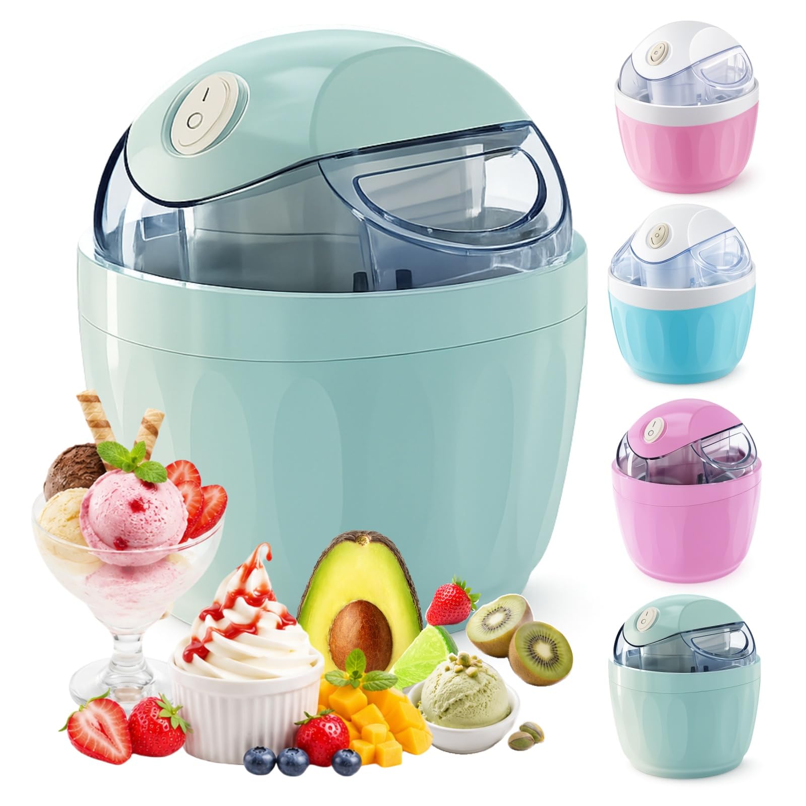 Mini Eismaschine, Fruit Ice Cream Maker, Eismaschine klein für Gelato，D