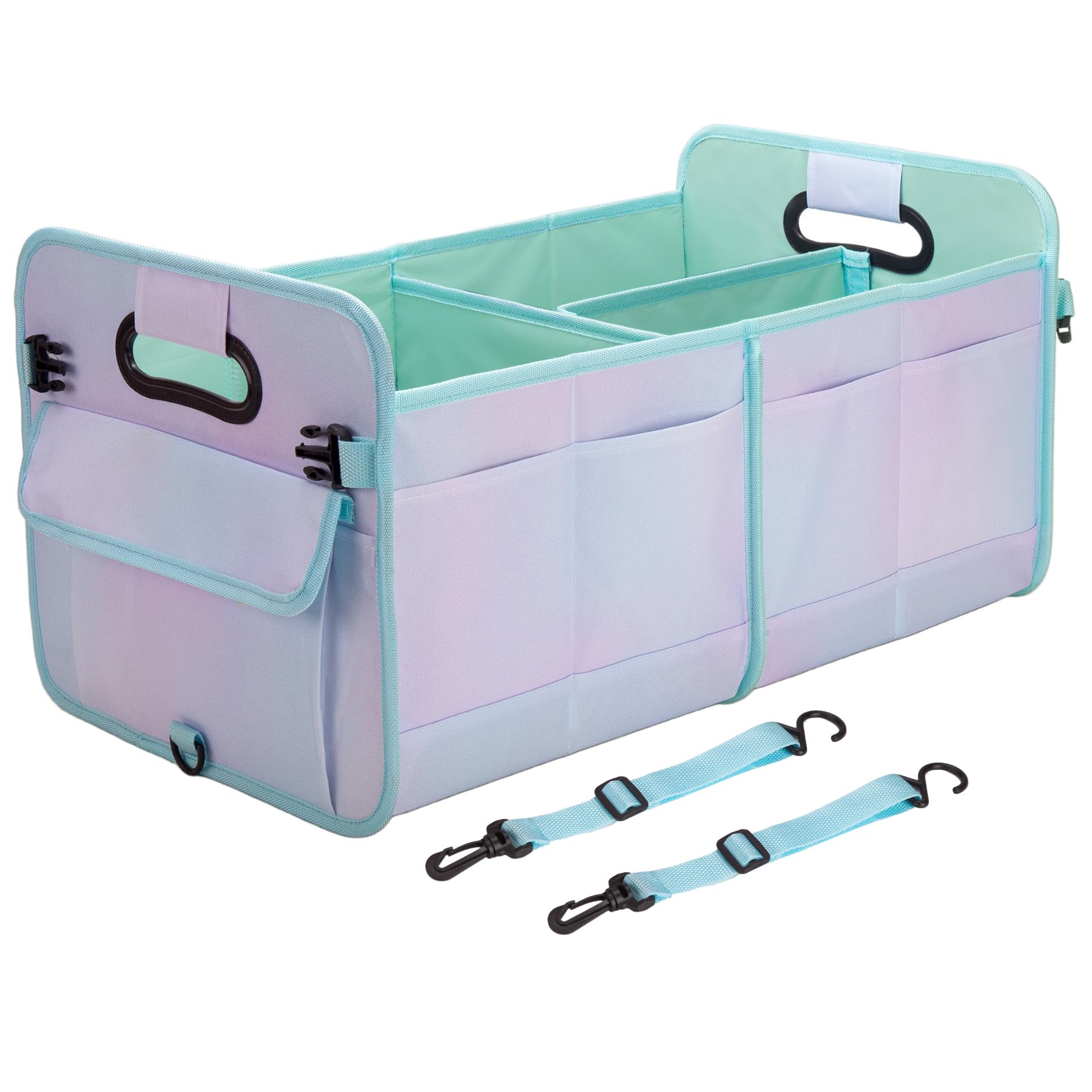 titiyiof Trunk Organizer For Suv&Sedan,Car Organizers&Storage, Waterproof Collapsible & Adjustable Straps,70L Sturdy Car Organization for Car