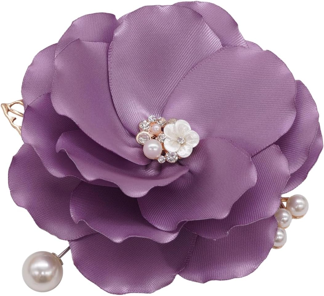 Fabric Flower Brooch Pin By NhanDo Handmade  Floral Brooch Pin, Handmade Gift Ideas, Gift for her, Gift For Mom, Bridesmaid gift, valentines day gifts