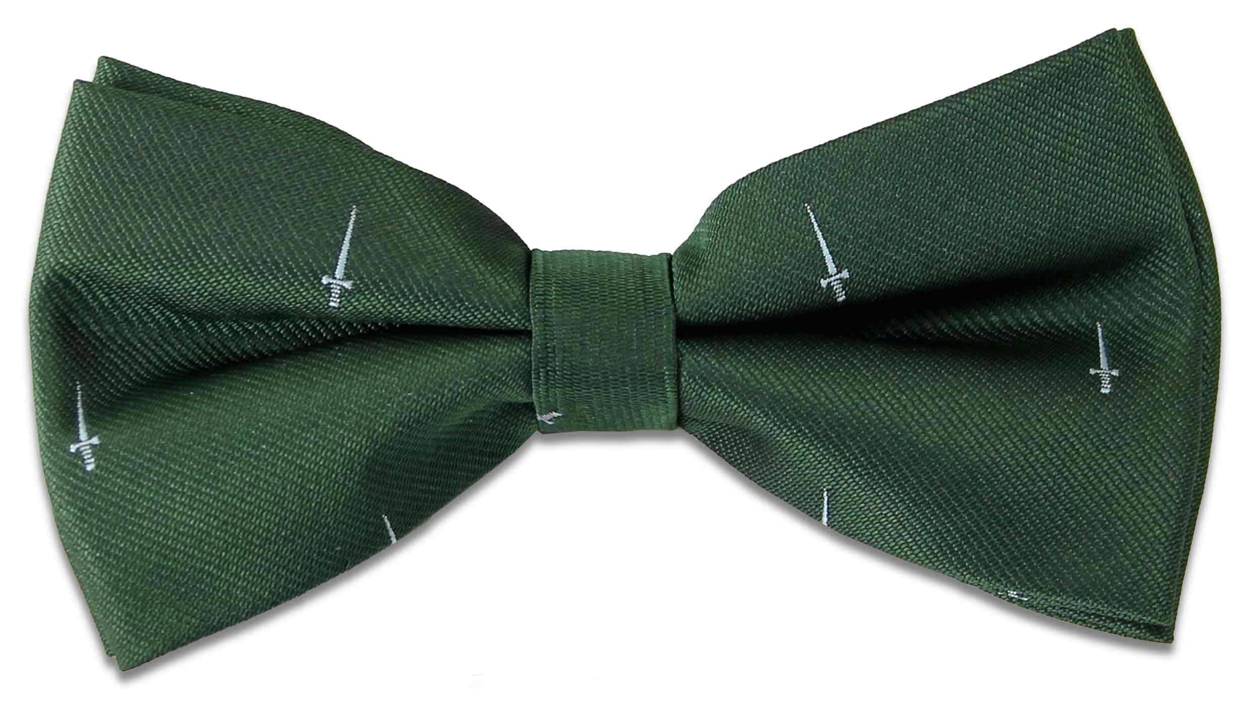 The Regimental Shop Men's Green/Blue 40 Commando Pretied Polyester Regital Bow Tie