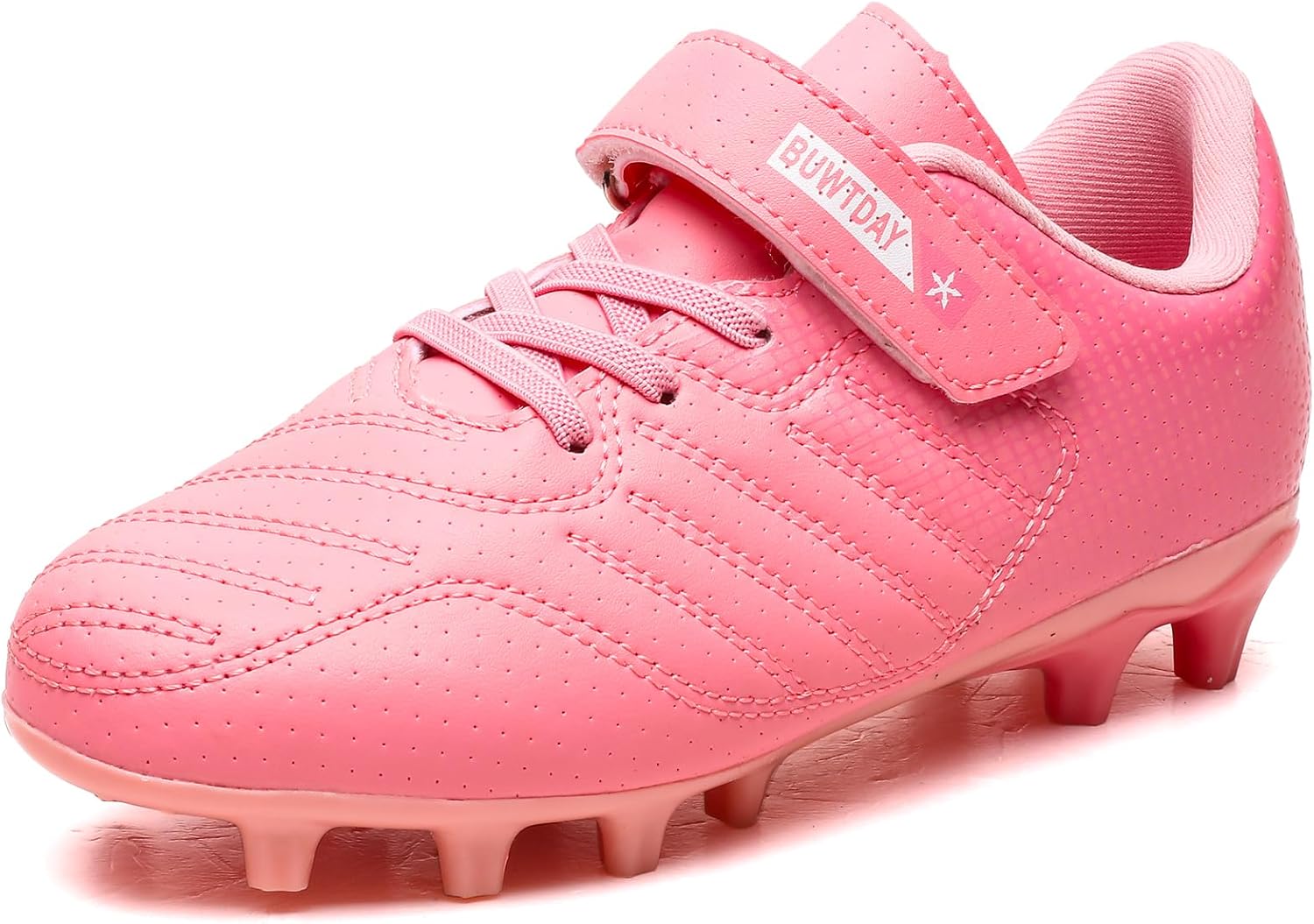 Kids Soccer Cleats Boys Girls Athletic Outdoor Firm Ground Youth Football Shoes(Little Kid/Big Kid)