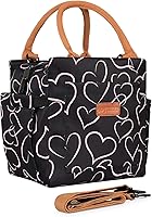 Vista 46 de Joymee - Lonchera térmica reutilizable, a prueba de fugas, grande, espaciosa, para adultos, con soporte para botellas y bolsillos laterales