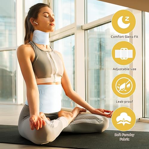 Miniatura 8 de Paquete de aceite de ricino, 2 paquetes de aceite de ricino orgánico reutilizables para cintura y cuello, correa elástica ajustable para