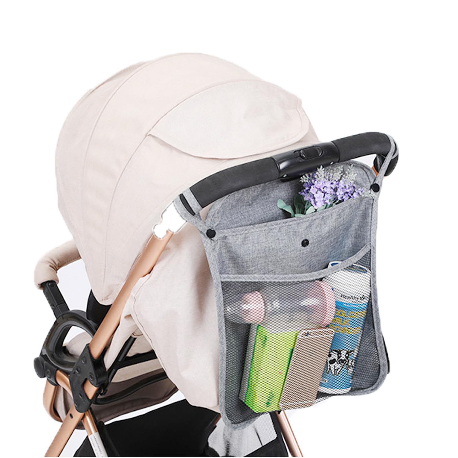 iLulala Universal Baby Stroller Organizer for Uppababy Nuna, Britax, Doona Strollers, Stroller Mesh Bag