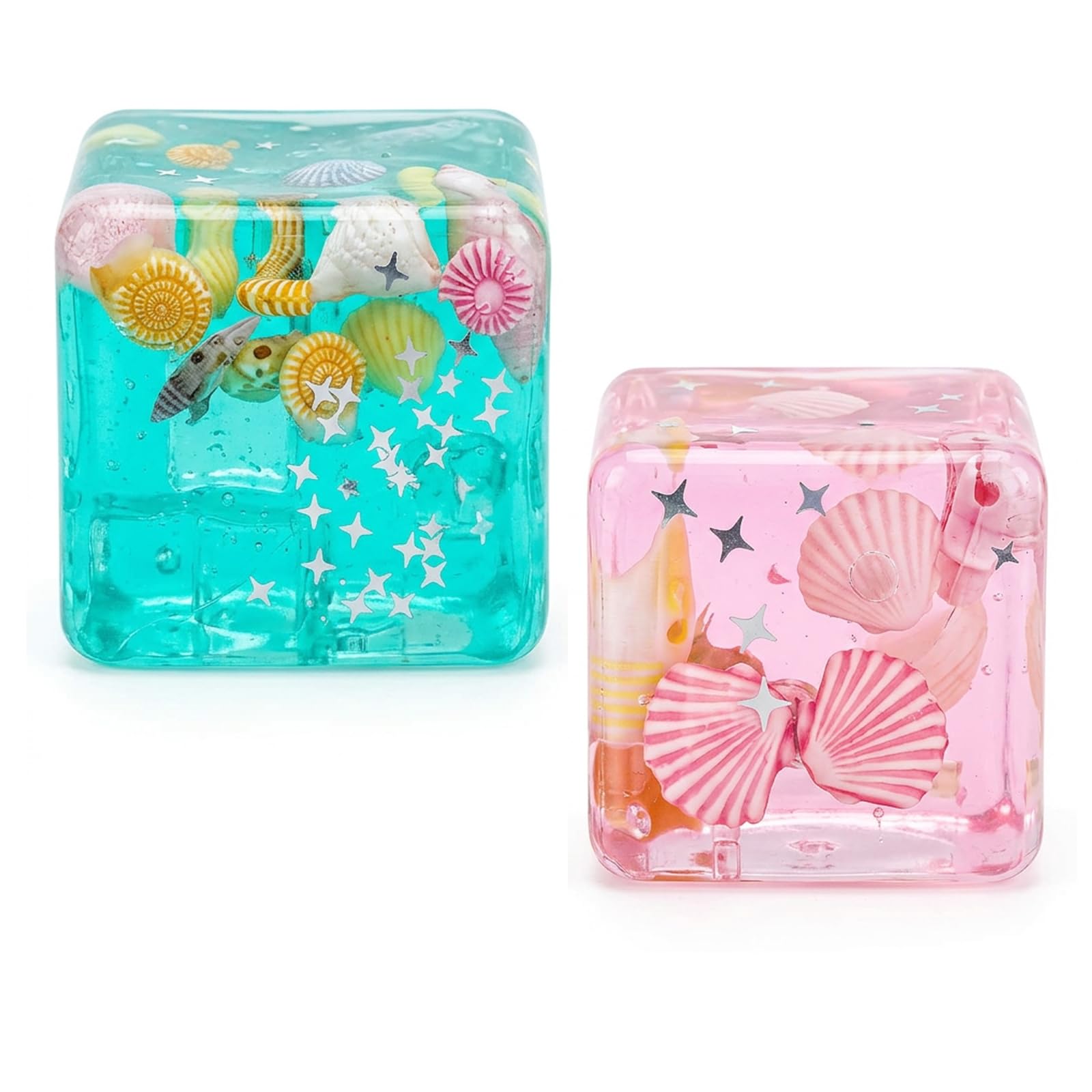 2 PCS Squishy Cube, Ice Cube Squishy Set, Soft Desk Decor For Office And Study, Premium Material For Adult Daily Use, Compact Portable Collection