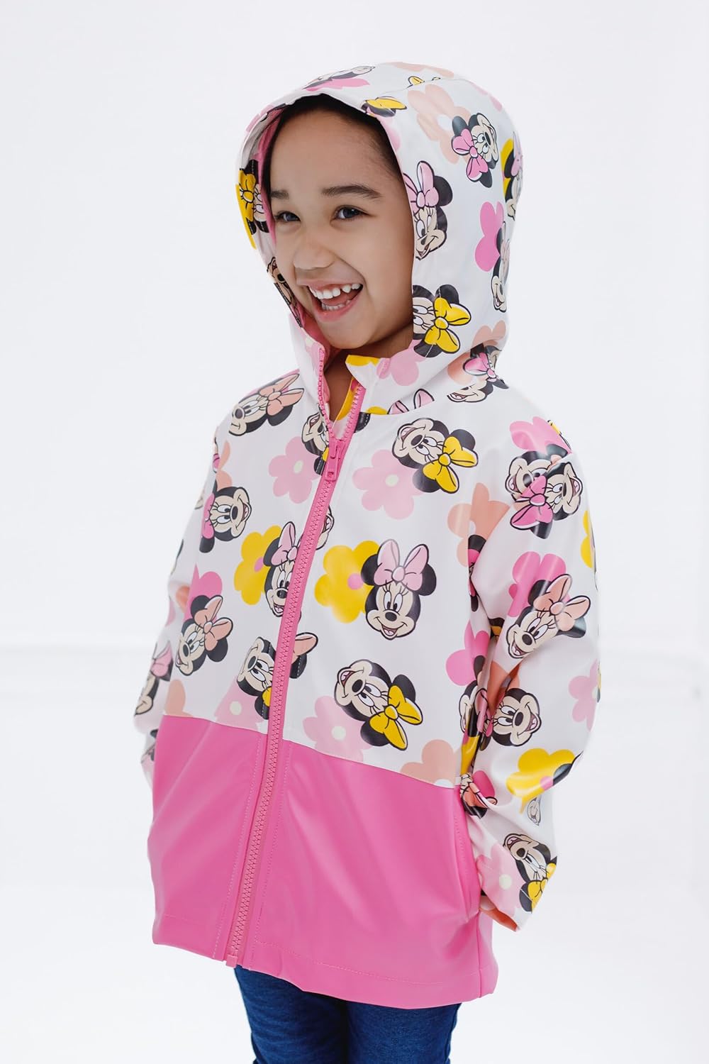 Disney Girls Zip Up Waterproof Rain Jacket Toddler to Big Kid Sizes (2T - 14-16) - Image 2