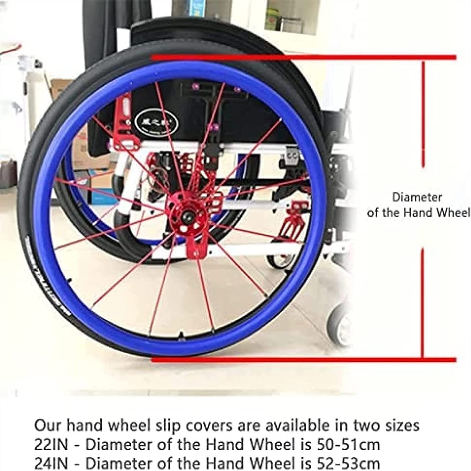 Funda para Silla de Ruedas Accesorios para sillas de Ruedas, Cubiertas para Llantas de Empuje para sillas de Ruedas, 1 par, Antideslizante, Resistente al Desgaste, Cubierta Protectora para Anillo de