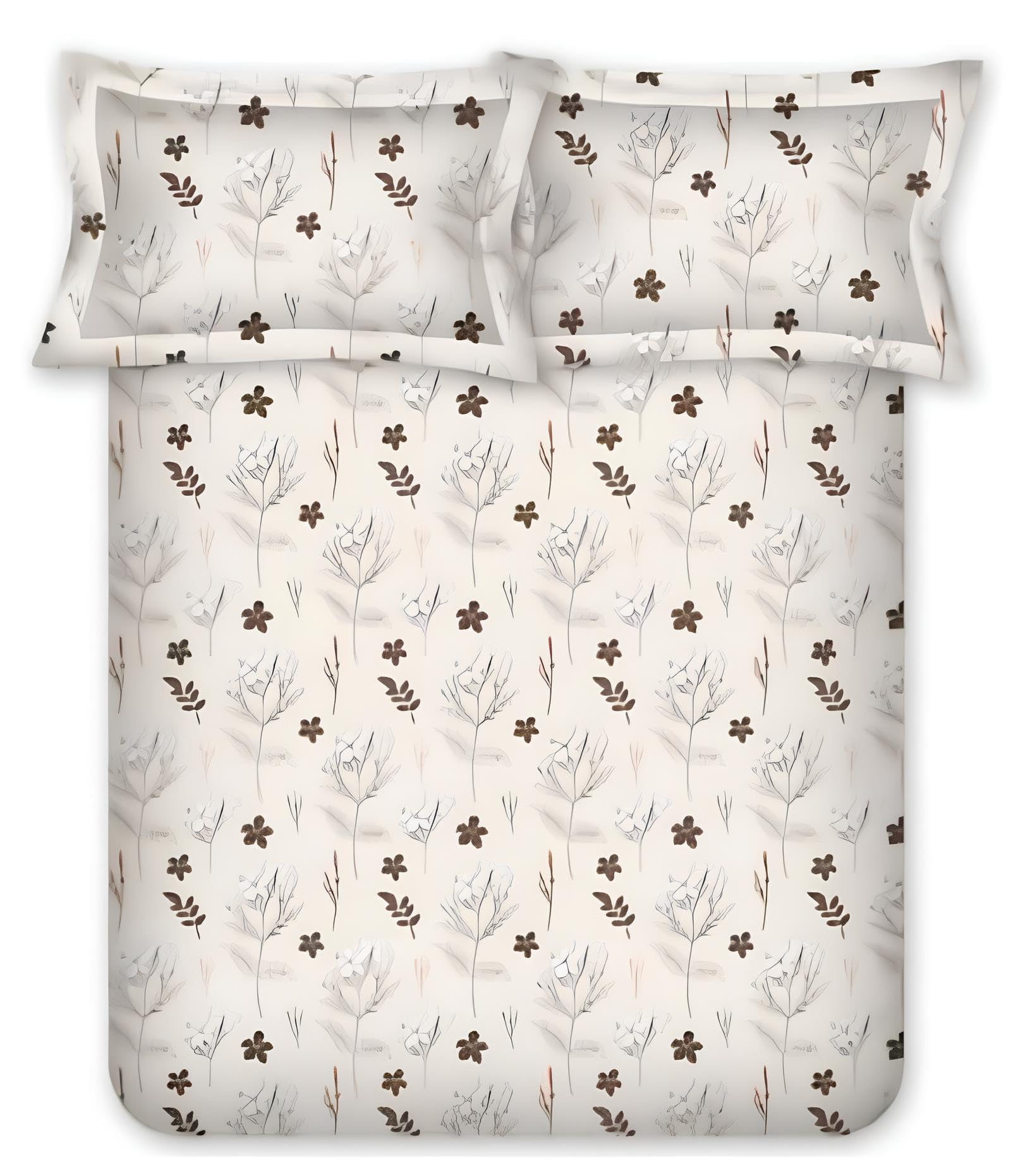 Bombay Dyeing King Size Cotton Bedsheet 180 Thread Count, Soft & Breathable, King Size: 274cm x 274cm with 2 Pillow Covers - VIN02-image-45