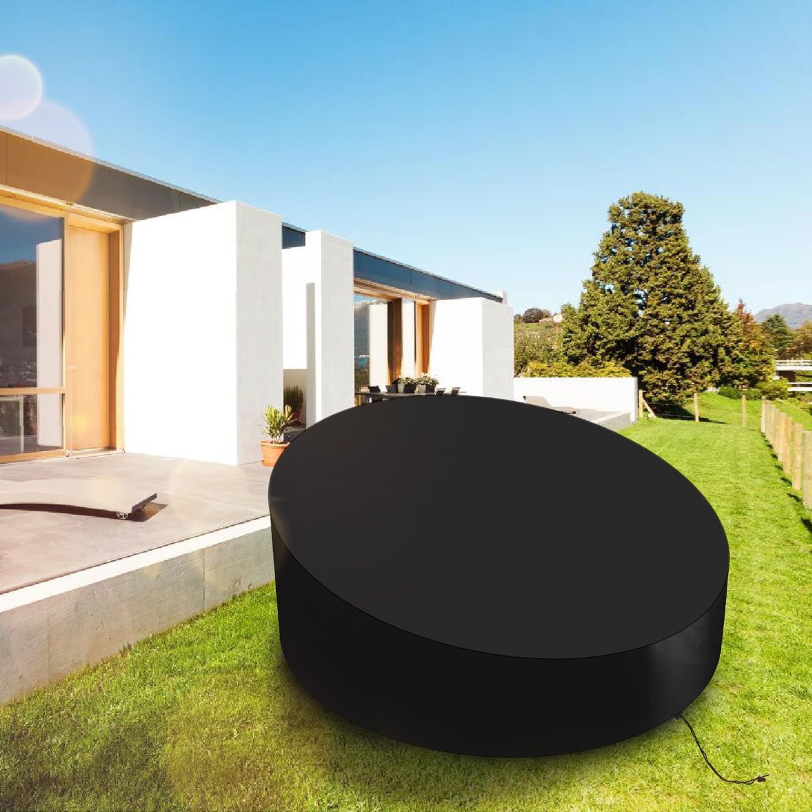 Housse De Protection Lit De Jardin étanche Housse De Couverture Lit Rond De Jardin,Bâche De Couverture Mobilier Extérieur Ronde Housse De Protection Lit De Jardin étanche Housse De Couverture Lit Rond De Jardin,Bâche De Couverture Mobilier Extérieur Ronde