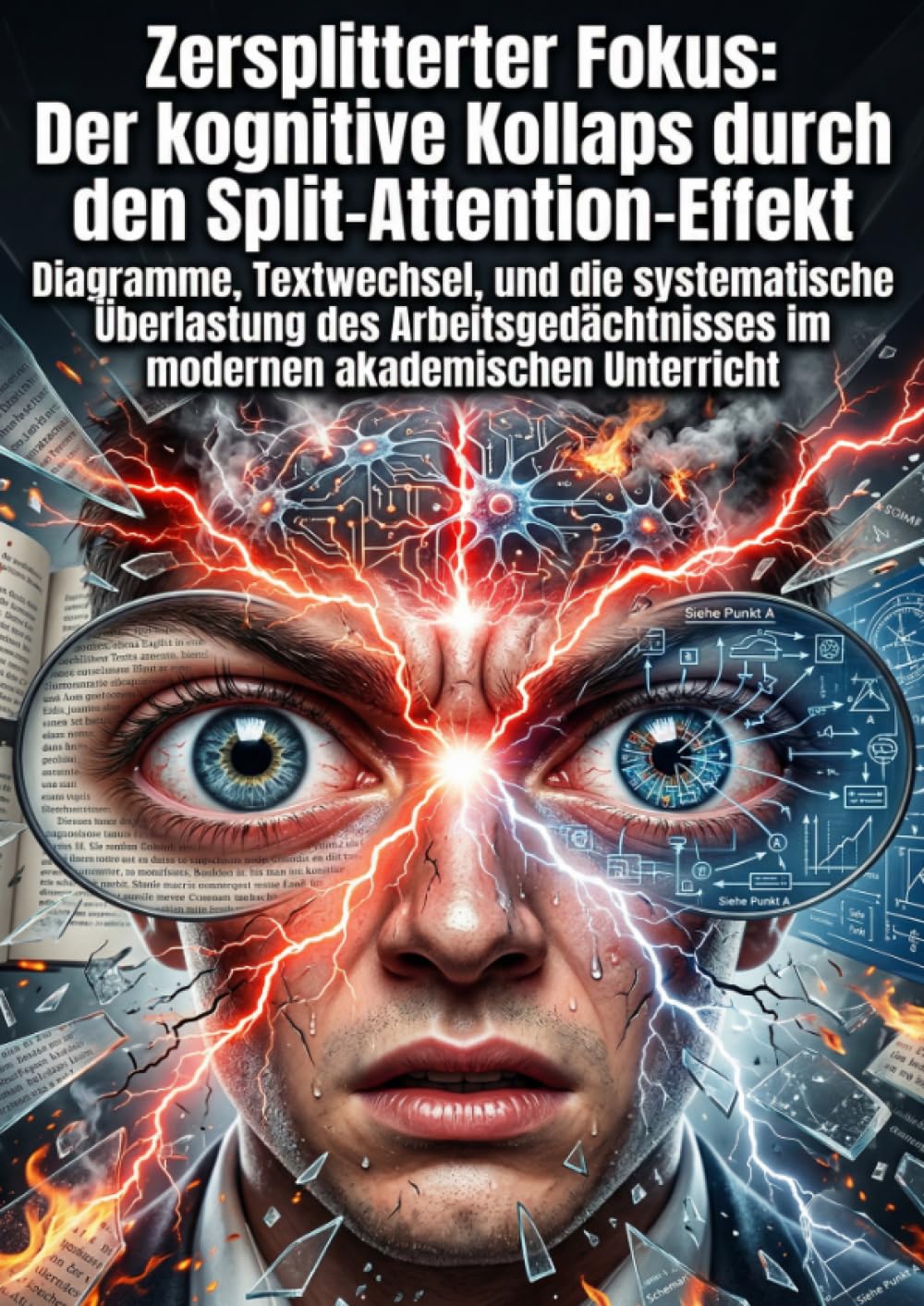 Zersplitterter Fokus: Der kognitive Kollaps durch den Split-Attention-Effekt: Diagramme, Textwechsel, und die systematische Überlastung des Arbeitsgedächtnisses im modernen akademischen Unterricht