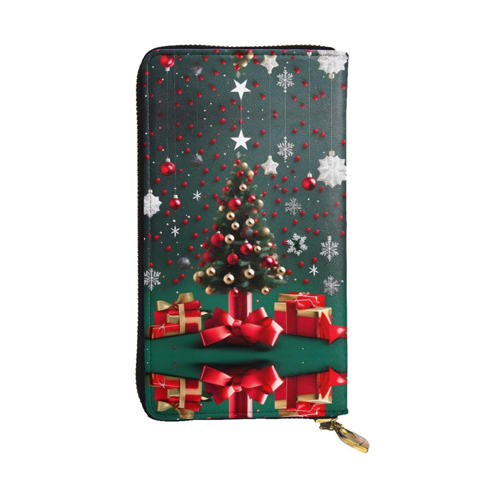 Bolso de mano redondo con diseño de árbol de Navidad en formato 7.5x4.1" 6