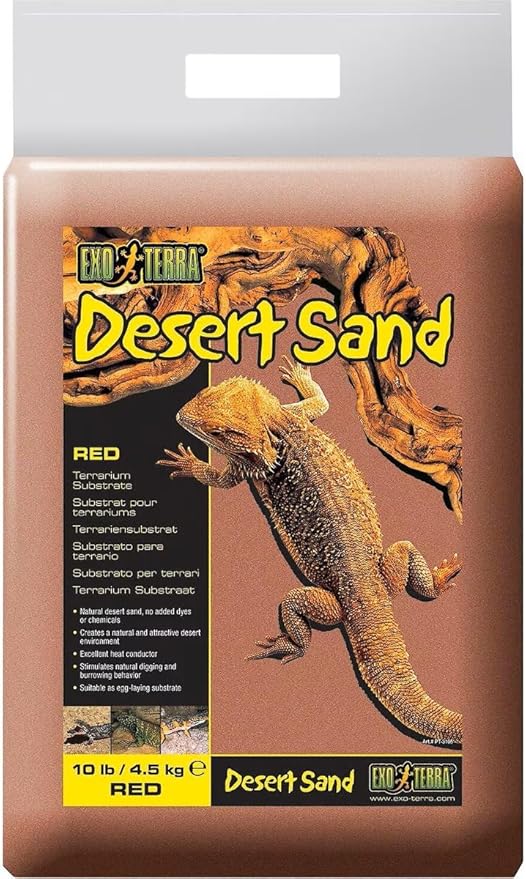 Exo Terra Desert Sand, 10-Pound, Red for All Breed Sizes