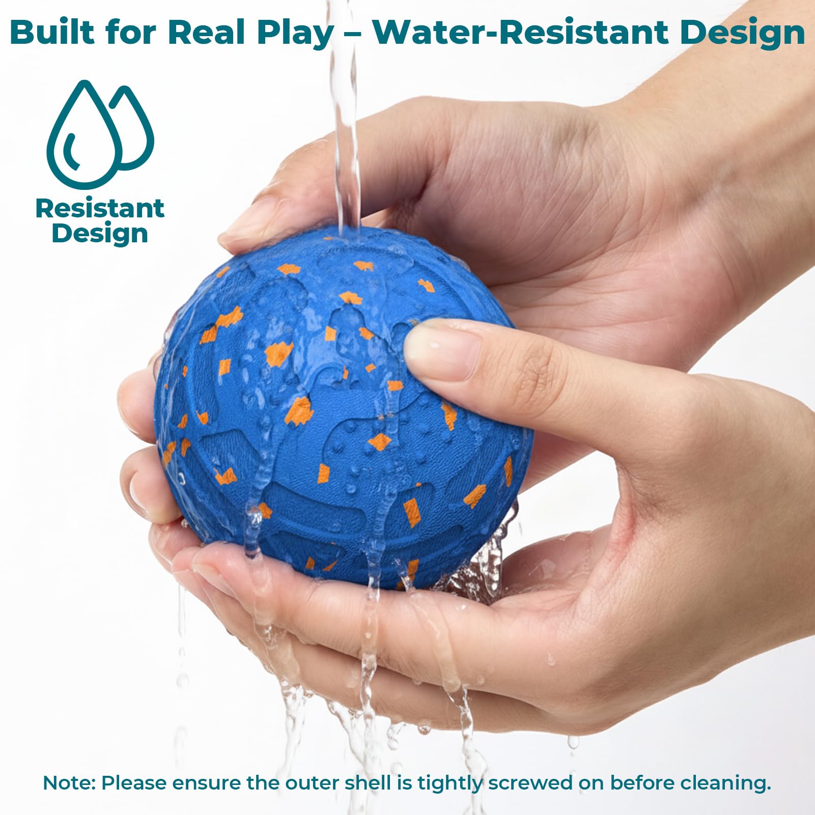 Smart Interactive Dog Toy Ball – Automatic Moving, Bouncing & Rolling, 3 Modes, Chew-Proof E-TPU Shell, Waterproof, Rechargeable,Dog Ball for Medium and Large Dogs, Blue — view 7