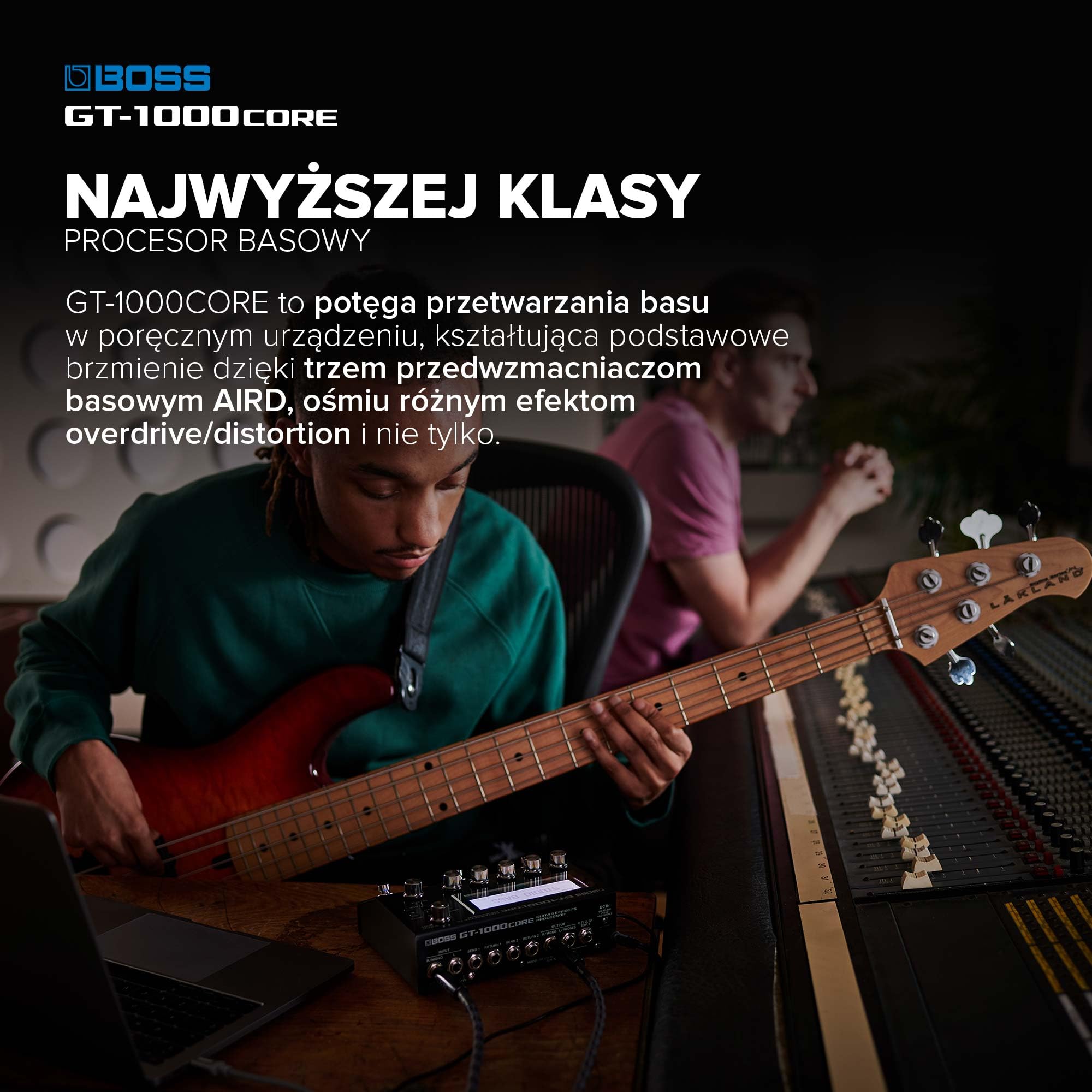 BOSS GT-1000CORE | Kompaktowy Procesor Efektów Gitarowych | Najlepsza Swojej Klasie Jakość Dźwięku | Ultra-Wszechstronne Wzmacniacze Gitarowe Wykonane w Technologii AIRD