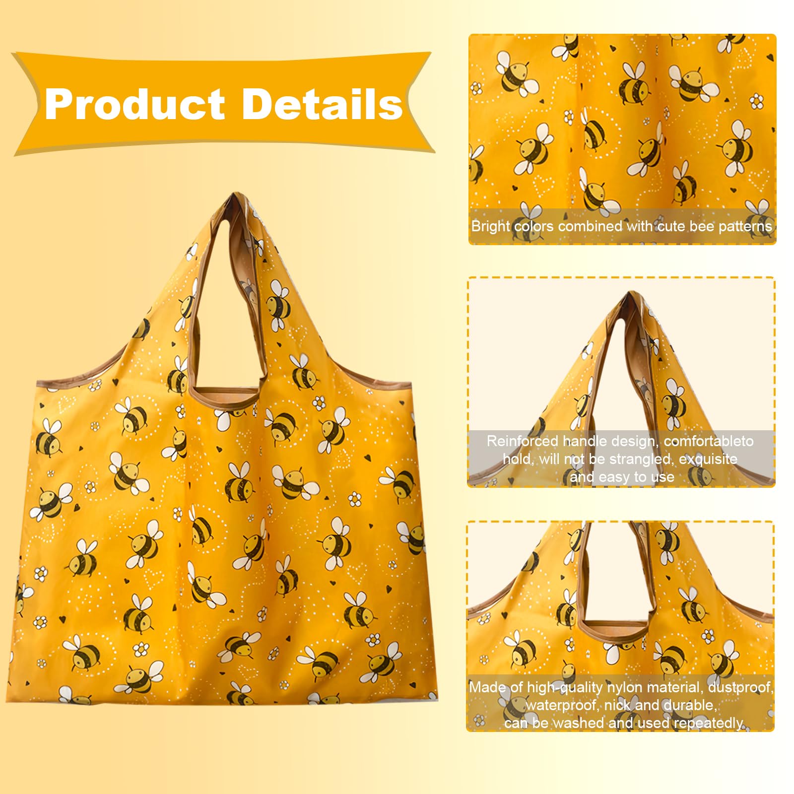 Borsa Donna Shopping Borsa A Rete Per Frutta E Verdura, Pieghevole