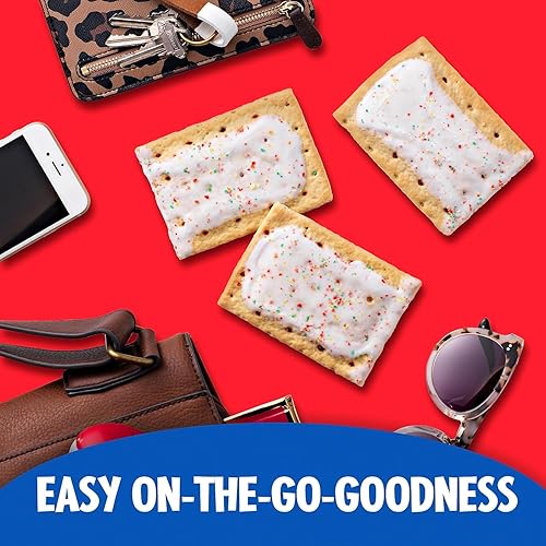 Miniatura 6 de Kellogg's 31732 Pop Tarts, fresa esmerilada, 3.67 onzas, paquete de 2, 6 paquetes/caja