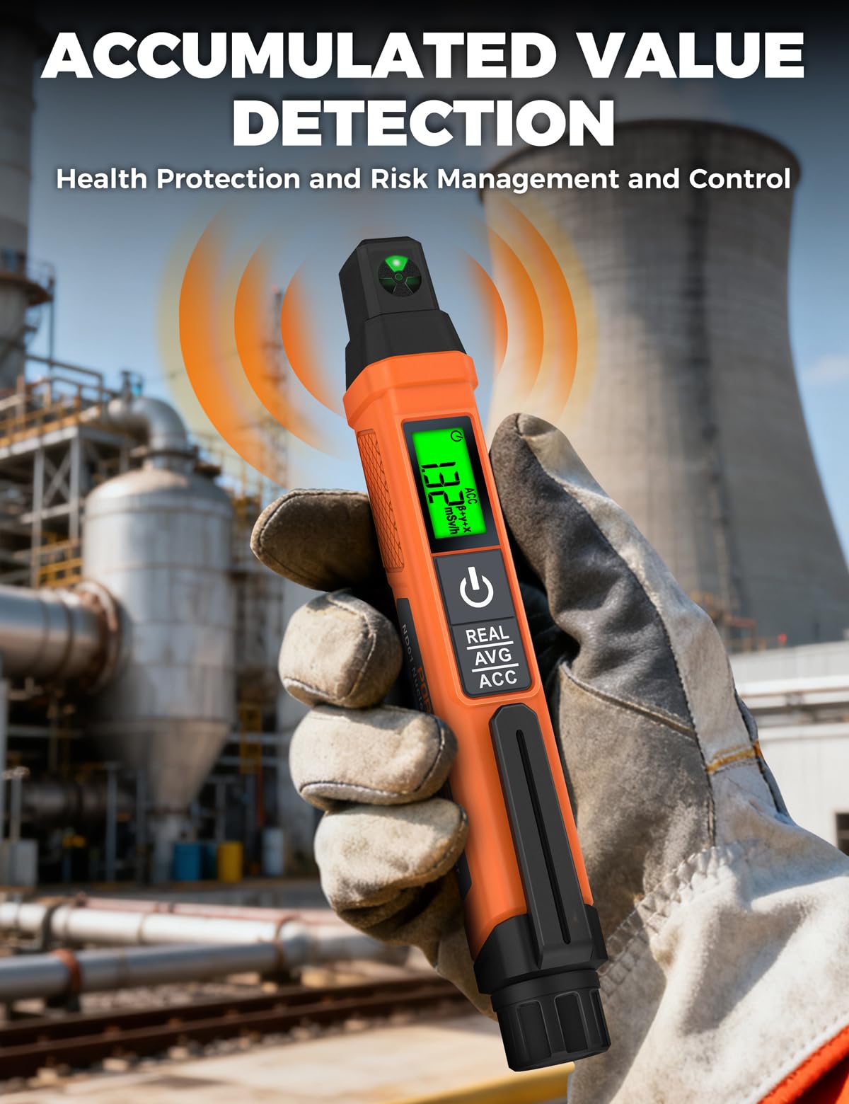 Contatore Geiger Portatile 3 in 1 Rivelatore di Radiazioni Beta Gamma X Professionale