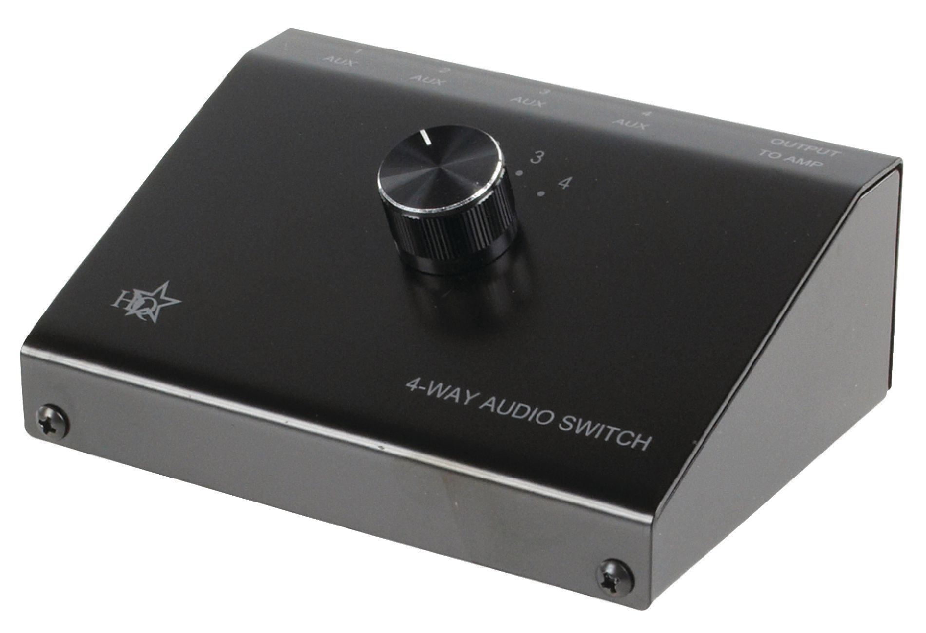 HQ ASWITCH-4 - Switch Audio Stereo, Nero