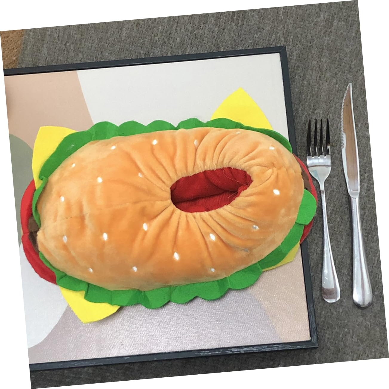 LIFKOME Pantuflas Suela Gruesa de Invierno Forma de Hamburguesa Cómodas y Cálidas y Material de Algodón Pp Talla 38 para Uso en Casa y Cocina