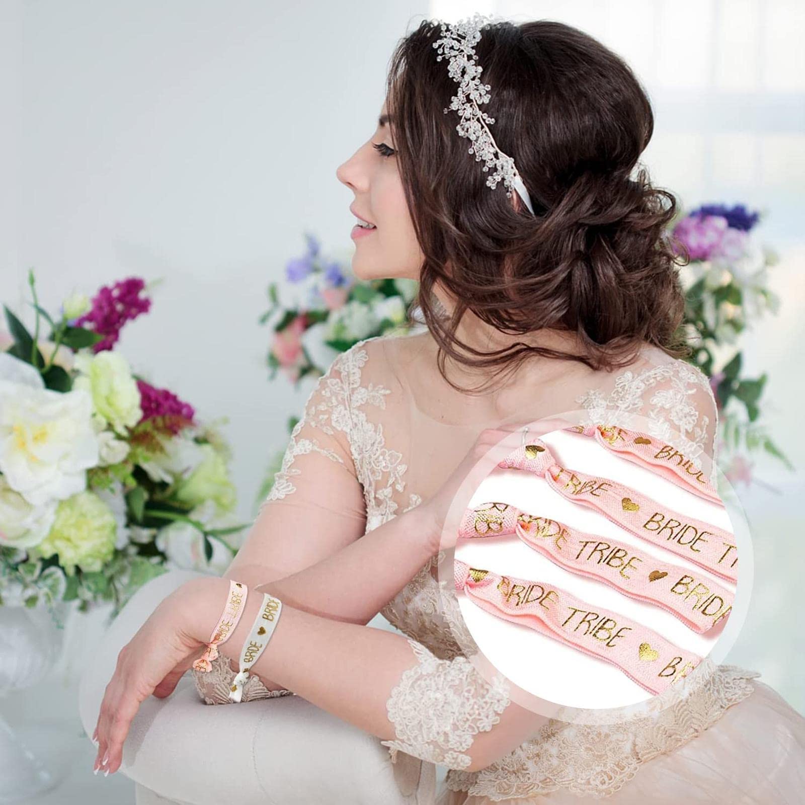 Braccialetti Da Sposa Per La Squadra - Set Da 16 Con Scritte Dorate, Ideale Per Addio Al Nubilato - Foto 13