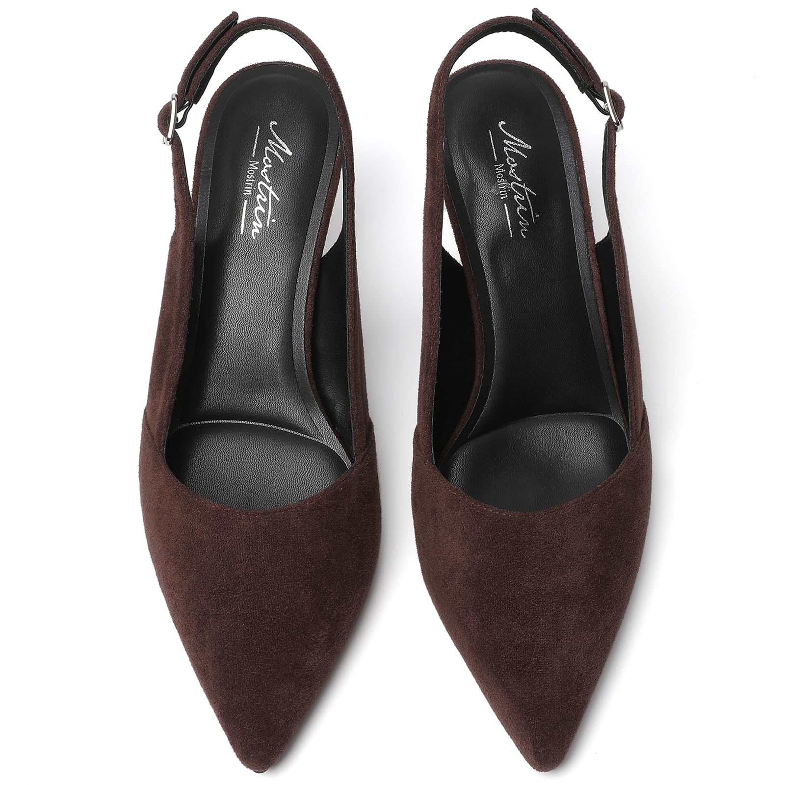 Mostrin Damen-Pumps mit geschlossenem Zehenriemen, Kätzchen-Design, für Hochzeit, Party, Pendler