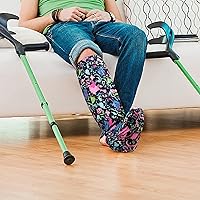 Vista 3 de Fundas fundidas para piernas, fundas de fundición negras, calcetín fundido sobre fundido, funda fundida debajo de la rodilla, manga fundida