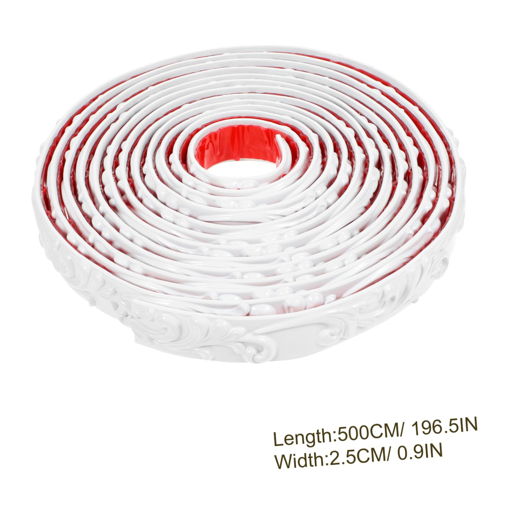 Moldura de Esquina Autoadhesiva de Pvc Blanco, 5m, Flexible