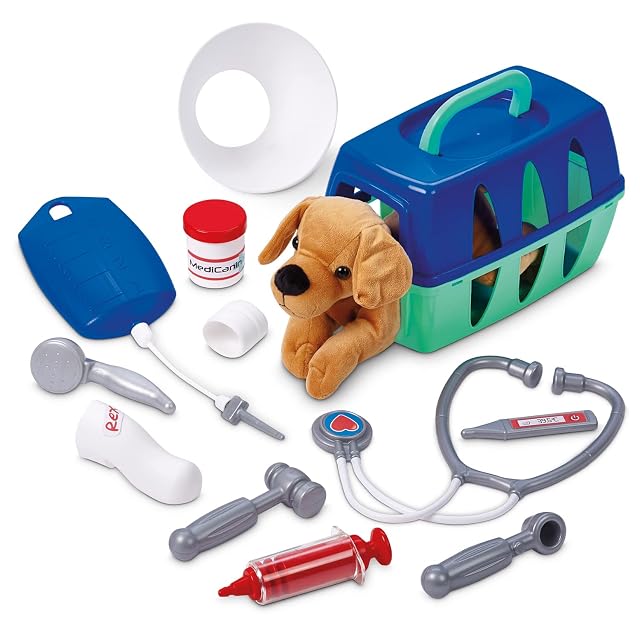 Foto 2 de 7 de Ecoiffier - Centro veterinario incluye perro de peluche con muchos accesorios (7600001908)