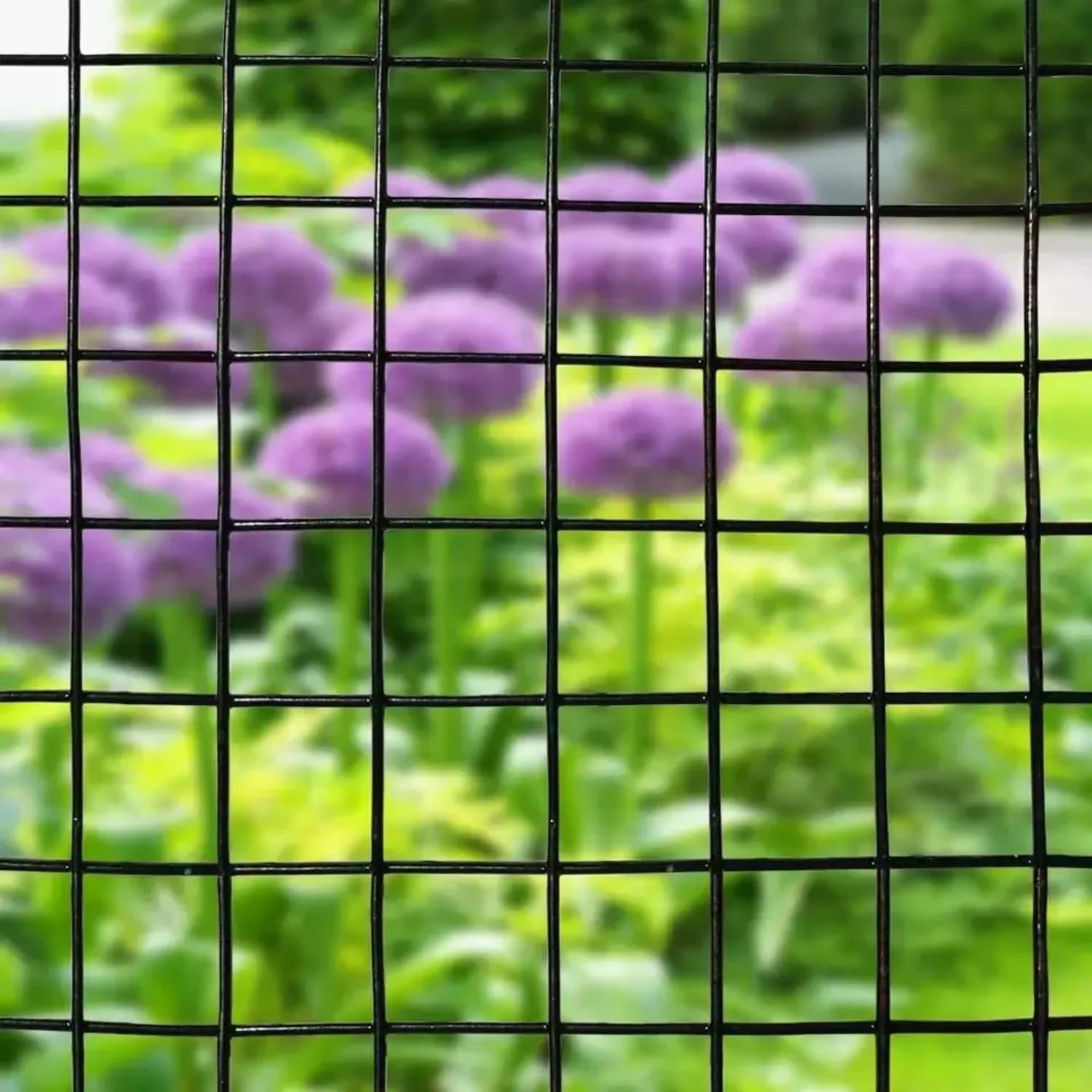 Rete Metallica Recinzioni 10 m x 1 m Plastificata Maglia Quadrata 12,5 mm Rete Protettiva Resistente Giardino Pollaio Cortile Vigneto Animali Ringhiere Balcone