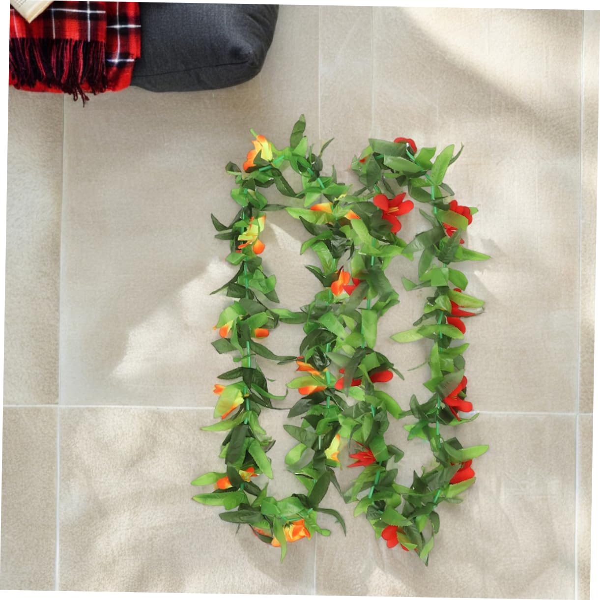 POPETPOP 12 Piezas Leis Hawaianos Decorativas Flores Tropicales para Fiestas Luau Celebraciones la Playa y Eventos Temáticos de Hawái Suministros de Decoración de Verano