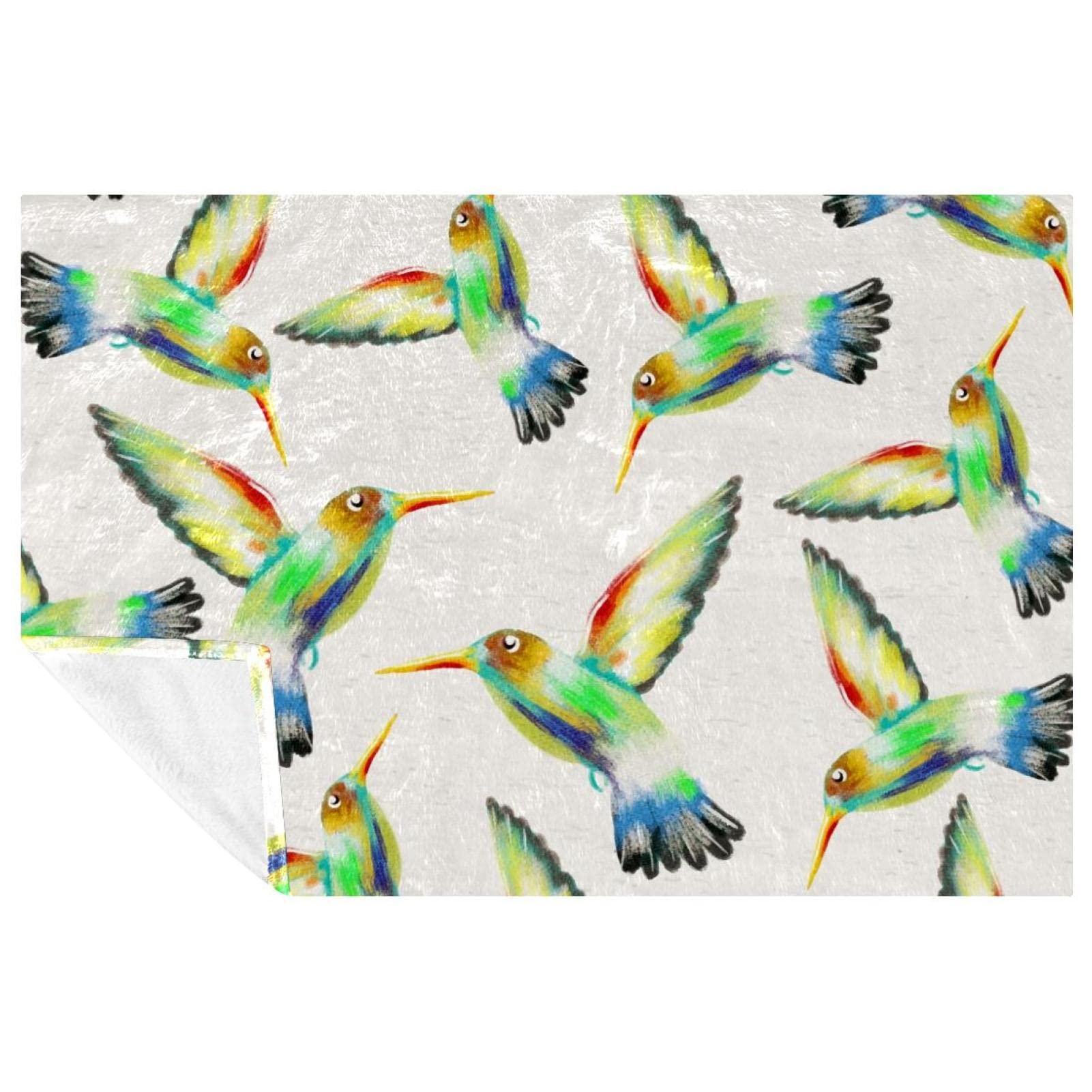 Couverture chaude Kingfisher au design oiseau pour lit élégant