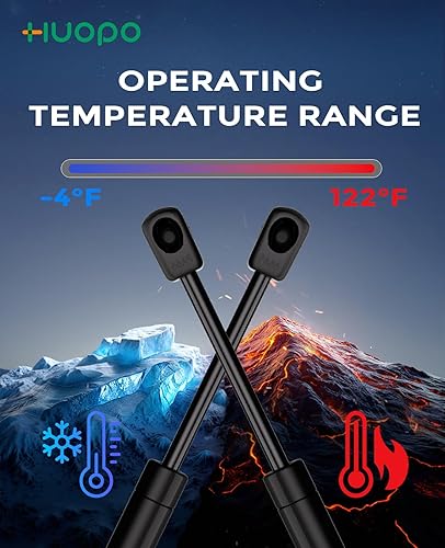 Miniatura 122 de Amortiguadores de gas de 10 pulgadas, 45 libras/200N, soporte de elevación de resorte para caja de herramientas de recogida de camión, tapa de caja