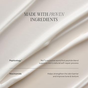 No7 Future Renew Damage Reversal Night Cream - Anti Aging Face Moisturizer - Infused with Peptide Technology to Reverse Visible Signs of Damage - Skin Barrier Repair for Dry Skin (1.69 Oz)
