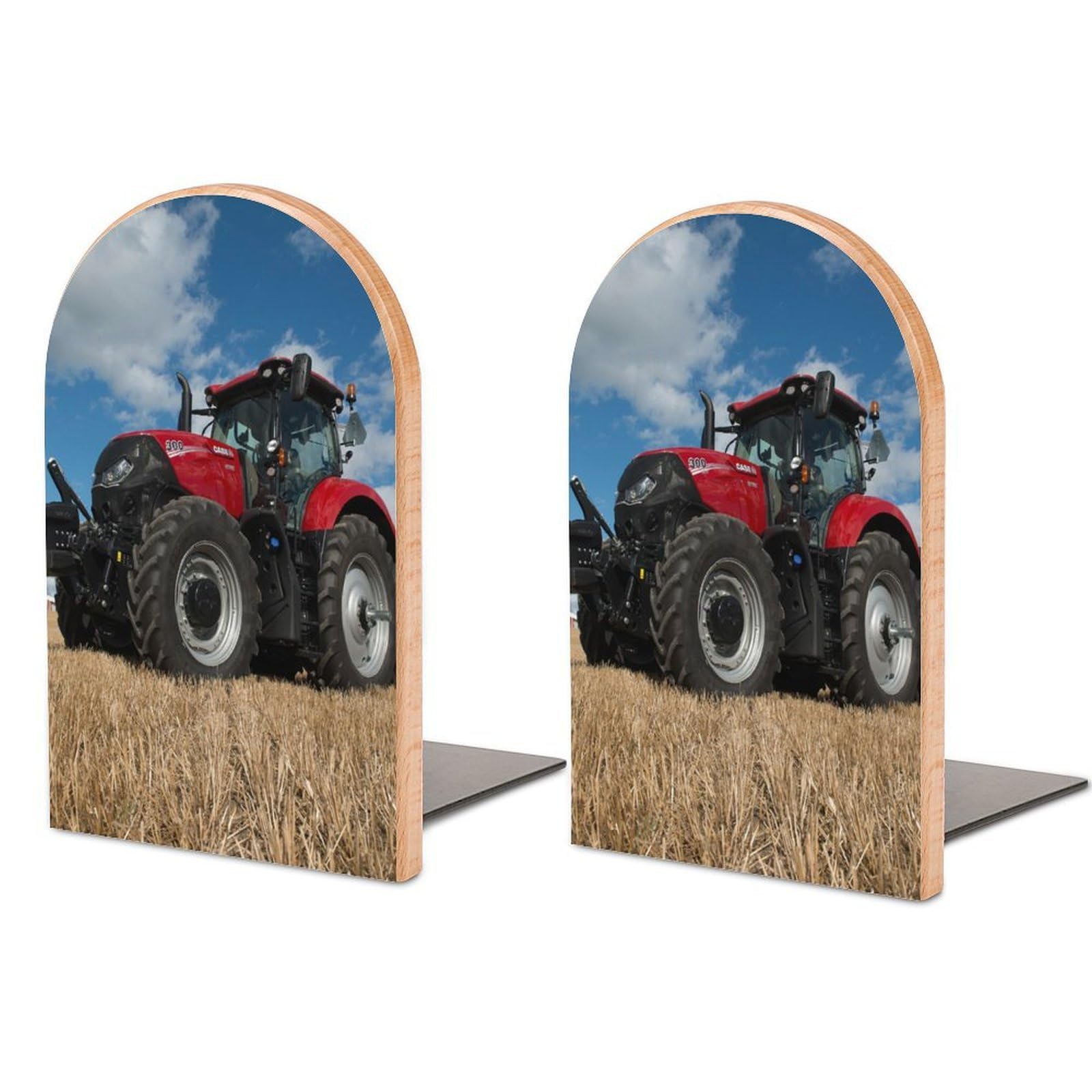 Tillage Tractor Book Ends for Shelves Bookends Bookshelf Holder Stand Books Stopper Home Office Decor