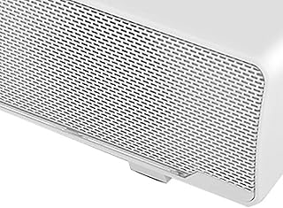 White Sound Bars, Player Bass Surround Sound Box Tv Bass Bar to Fit Any 3.5mm Input for PC Cellphones (White) USB Wired Stereo Soundbar Music (White)