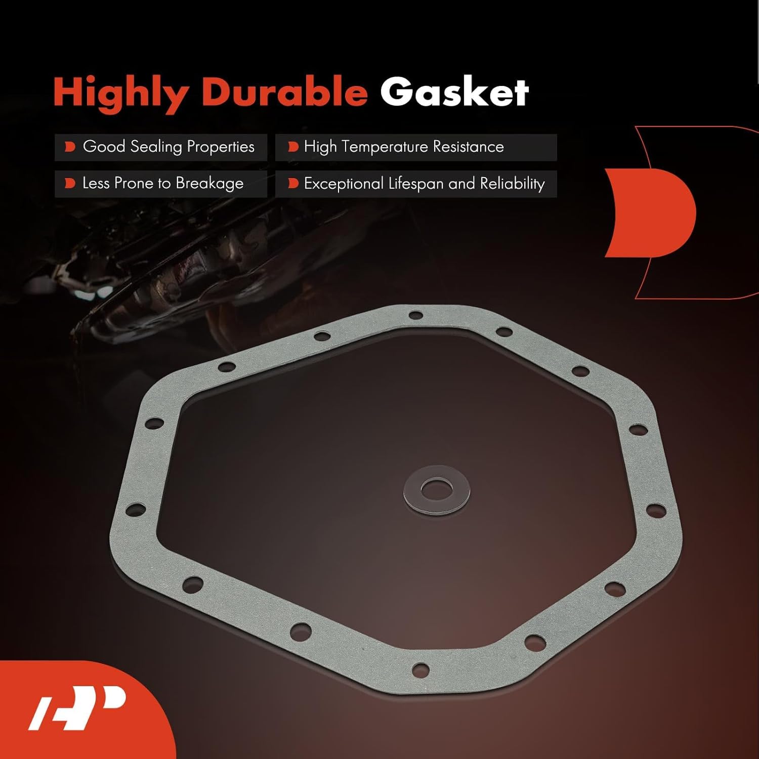 A-Premium 10.5 Ring Gear Rear Differential Cover with Gasket & Magnet Fit for Chevy Silverado 2500 1999-2004 Silverado 2500HD 2001-2009 GMC Sierra 2500 1999-2004 Sierra 2500HD 2001-2008