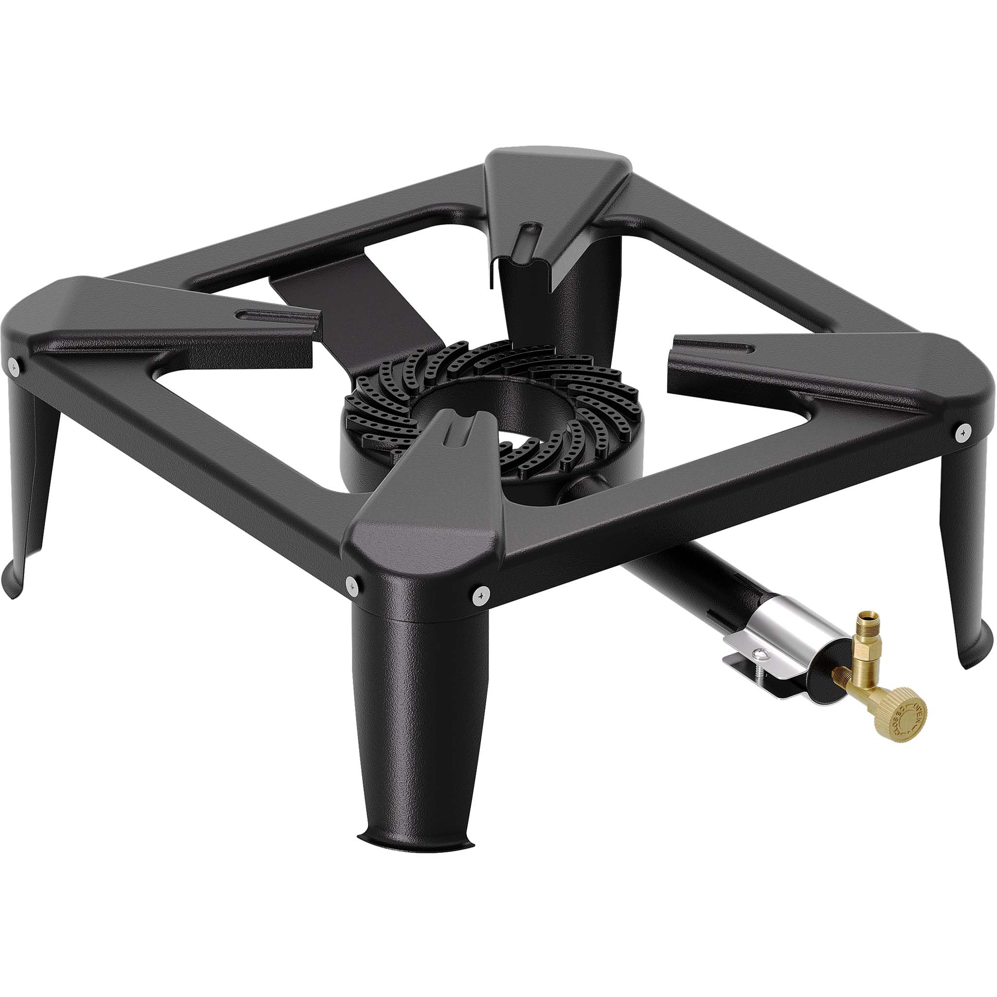 Wiltec Réchaud à gaz outdoor, 560 x 410 x 165 mm, cuisinière en acier 450 g/h 7 kW, camping loisir excursion randonnée, usage propane/butane