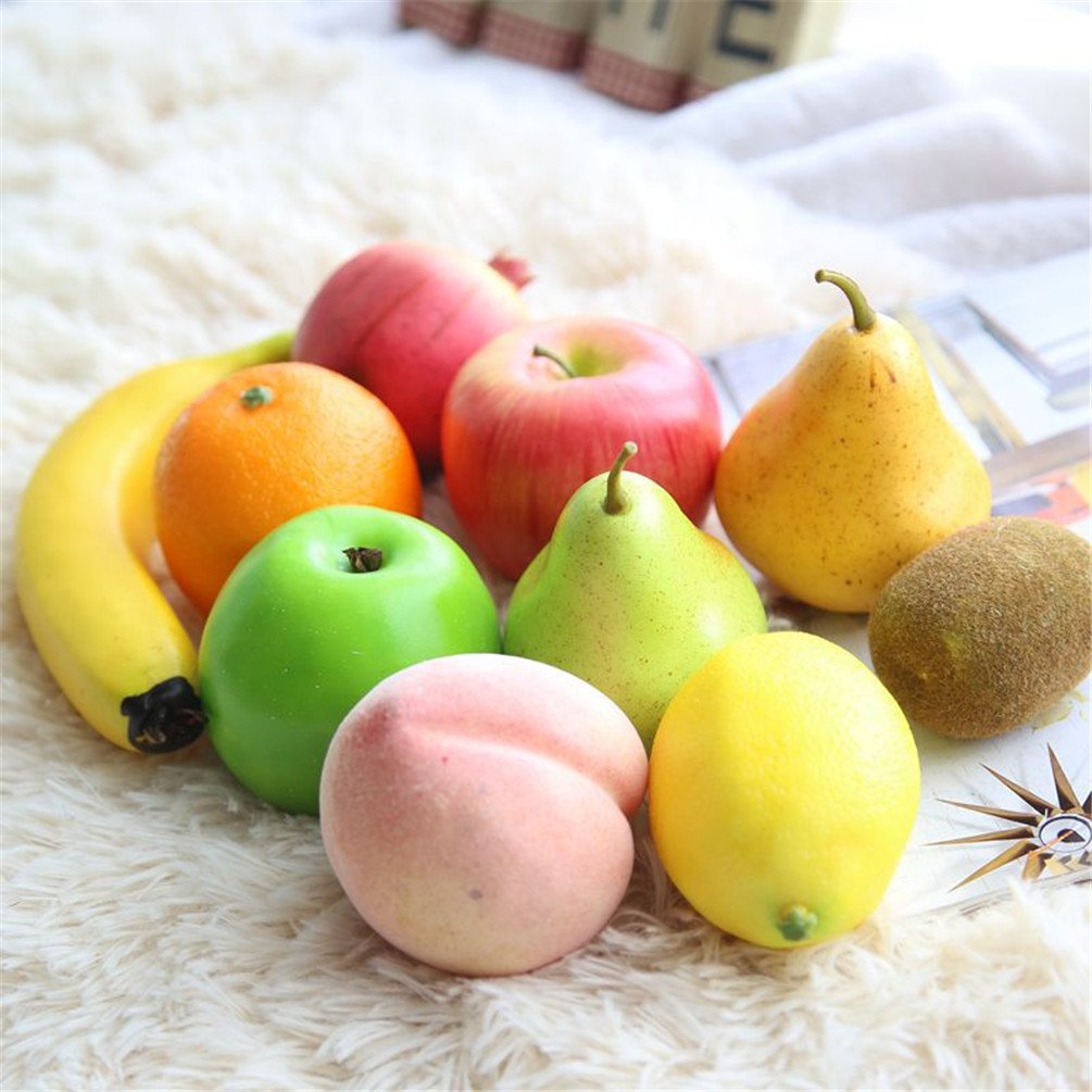 Mynse 3 Pieces Beautiful Simulation Fake Fruit Artificial Fruit
