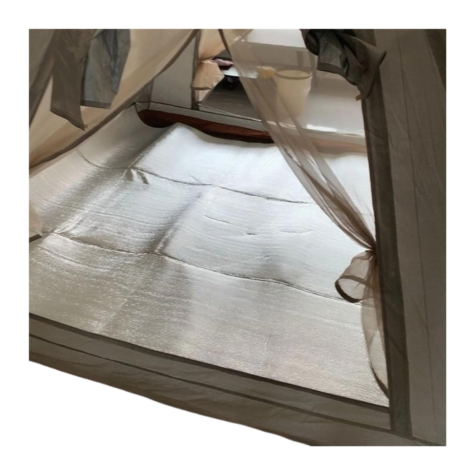 Esterilla de Camping de Aluminio, Tamaños múltiples Plegables 4m m de la Estera Que acampa del cojín for Dormir de la Espuma del Papel de Aluminio