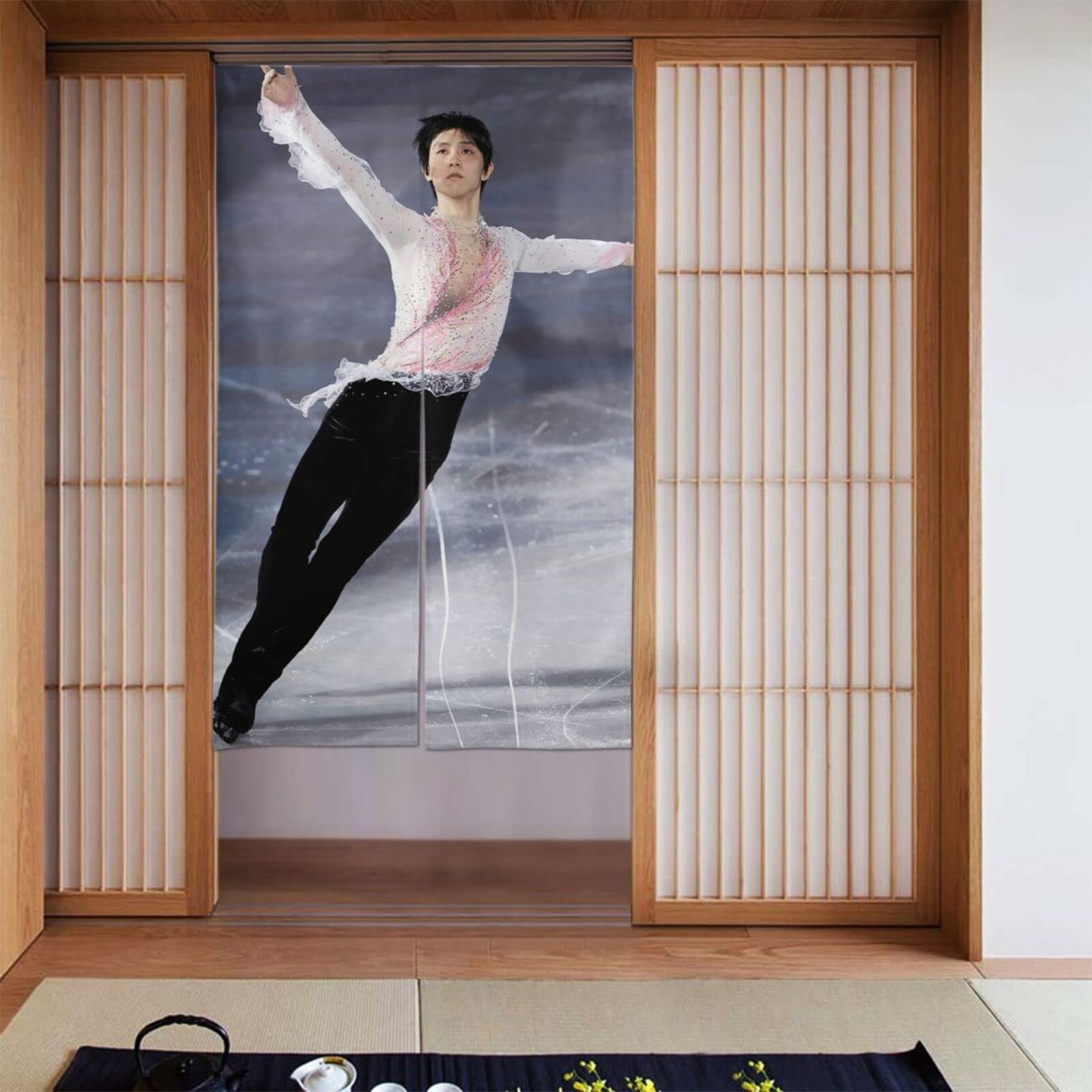 Amazon｜ユンゲン 玄関 幅86×丈143cm 和風レトロモダン