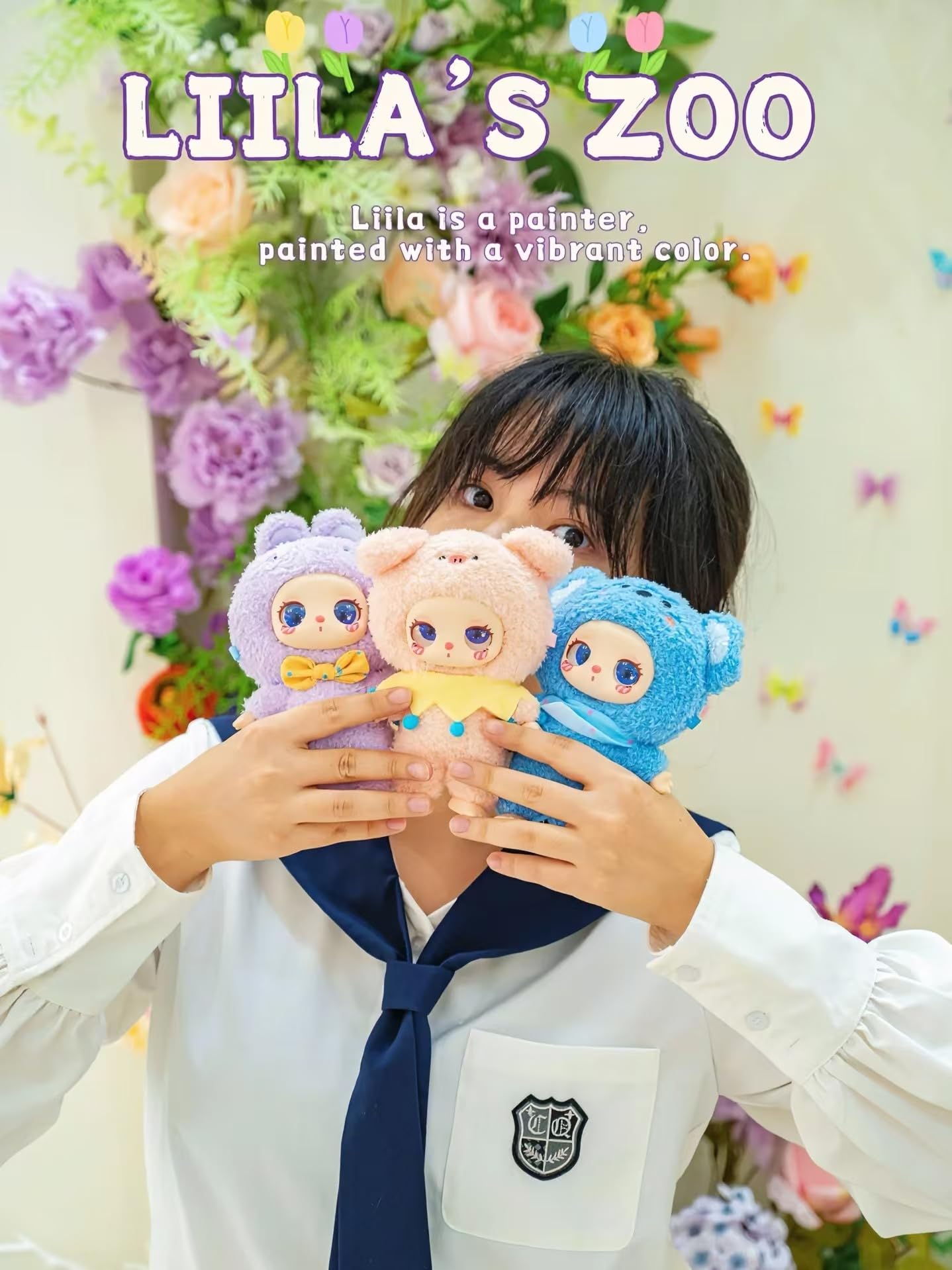 Amazon.co.jp: Briskyjp LiiLa Zoo Plush Blind Box, Box of 3, Height